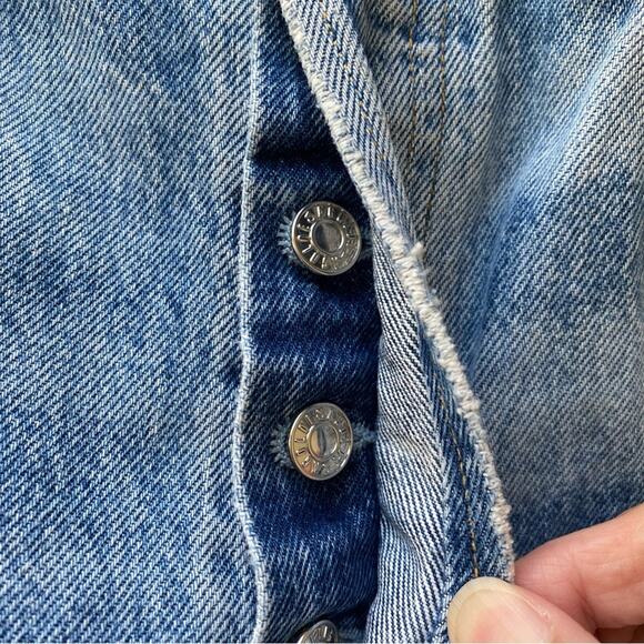 AGOLDE - 90's Mid Rise Loose Fit in Fall Out Distressed Jeans Size 29 - Picture 6 of 16